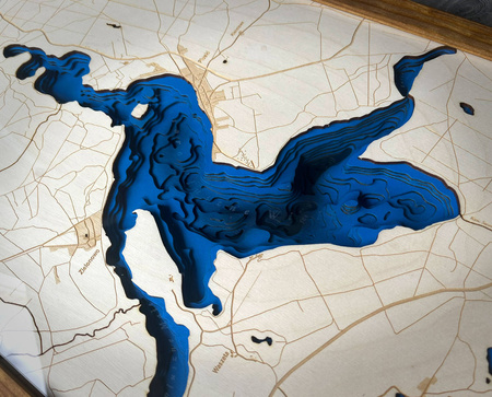 Jezioro Pluszne - mapa batymetryczna 3D