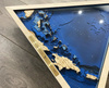 Trójkąt Bermudzki - mapa batymetryczna 3D